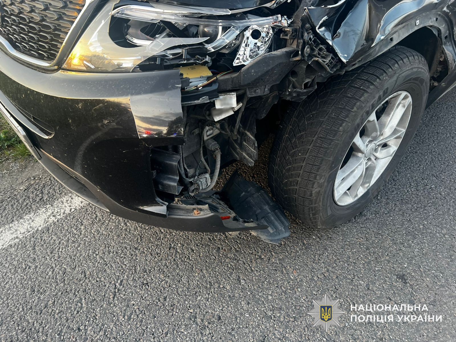 Автомобіль «KIA» внаслідок ДТП