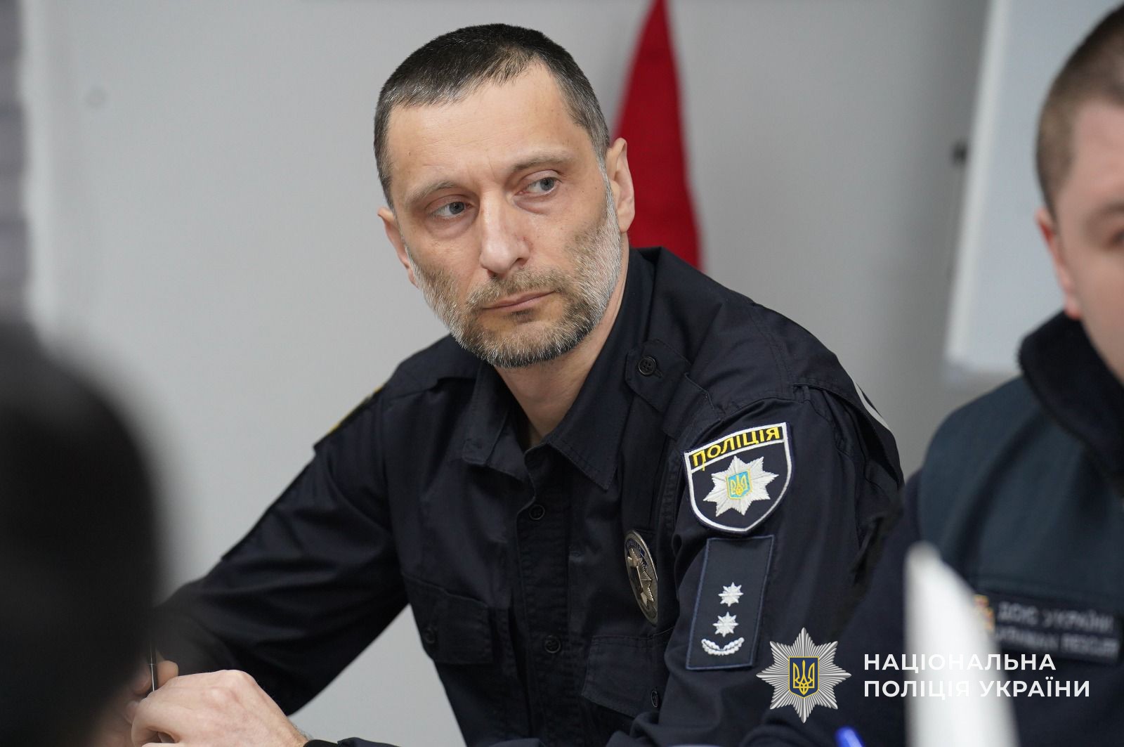 Учасник заходу — співробітник ГУНП в Закарпатській області Віктор Міхалко
