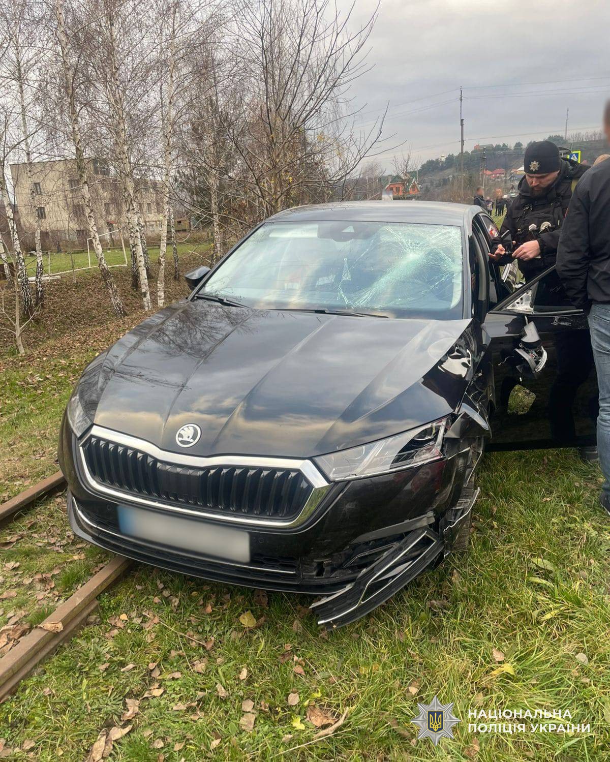 Автомобіль "Skoda Octavia" внаслідок ДТП