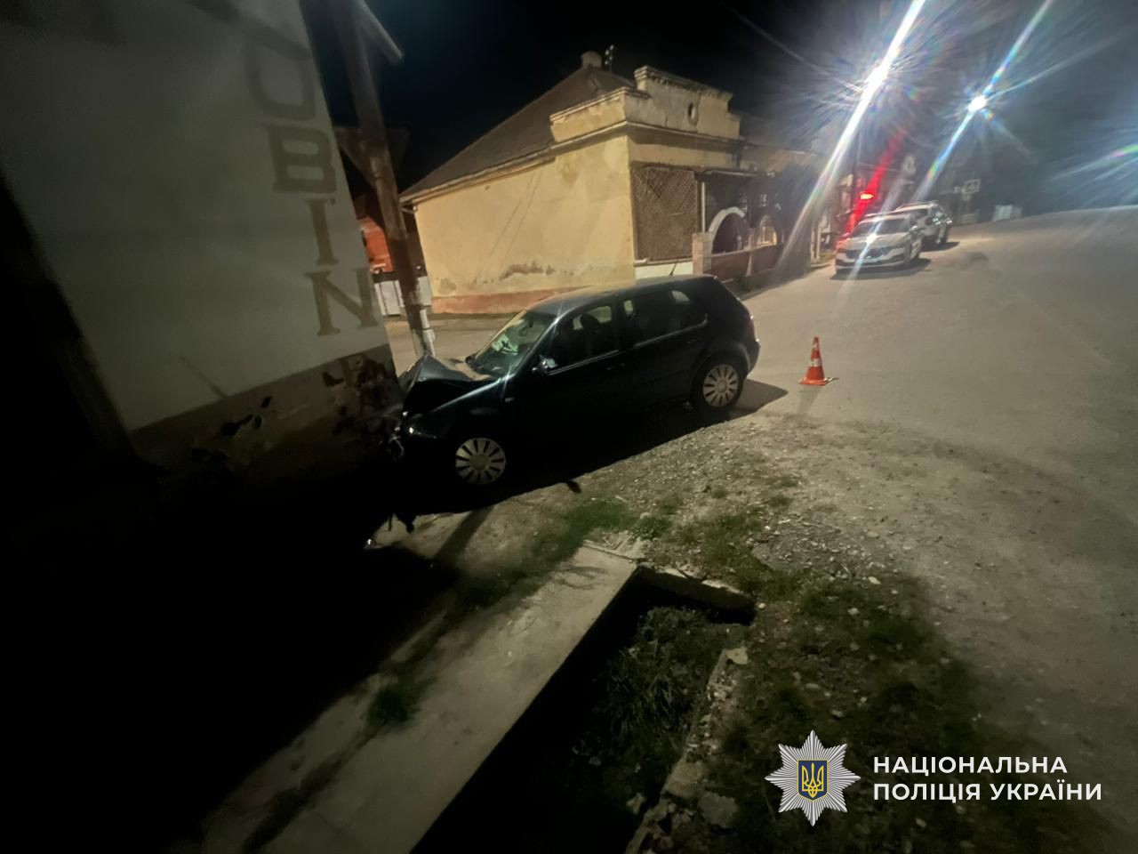 Фото з місця аварії у селі Мужієво