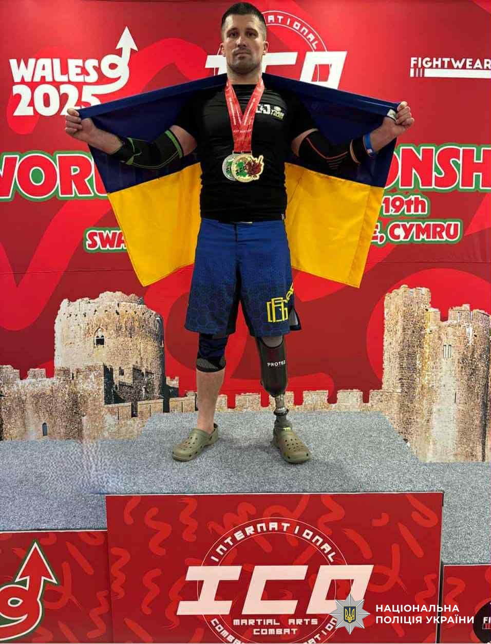 Ветеран війни Владислав Горнодь став чемпіоном світу ICO World Championships 2025 середній вазі