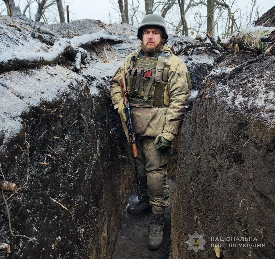 Євген Черноштан в окопі