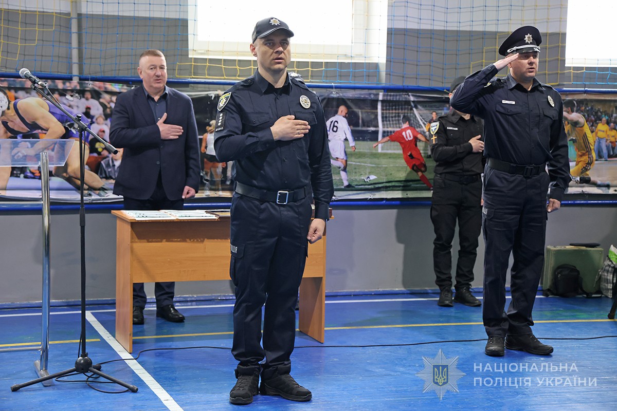 керівництво академії під час гімну