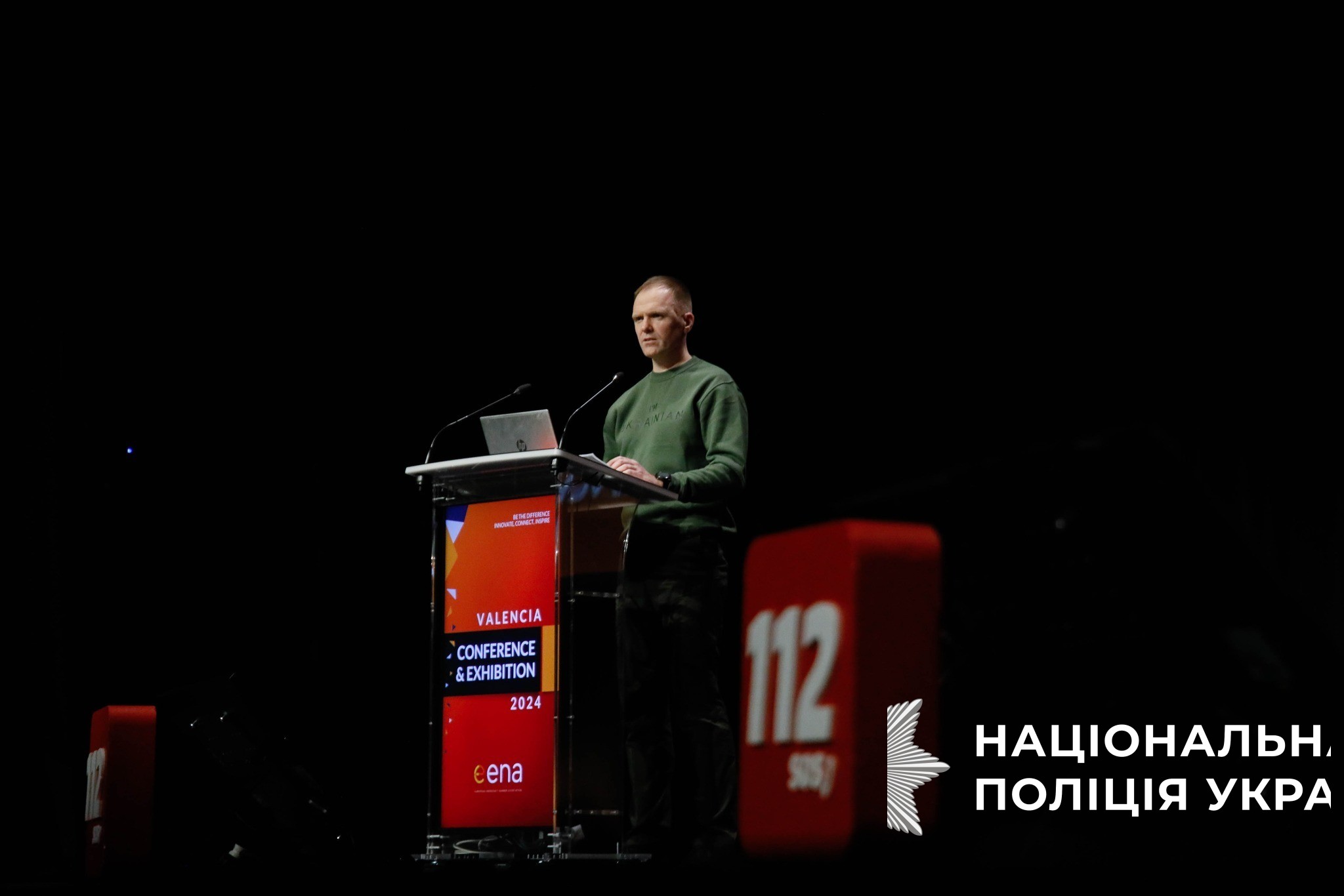 досвід україни із роботи служби 112 в умовах війни леонід тимченко презентував на щорічній конференції eena 2024 в іспанії