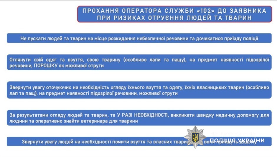 оператори підрозділів «102» та диспетчери поліції пройшли тренінги з реагування на повідомлення про жорстоке поводження з тваринами