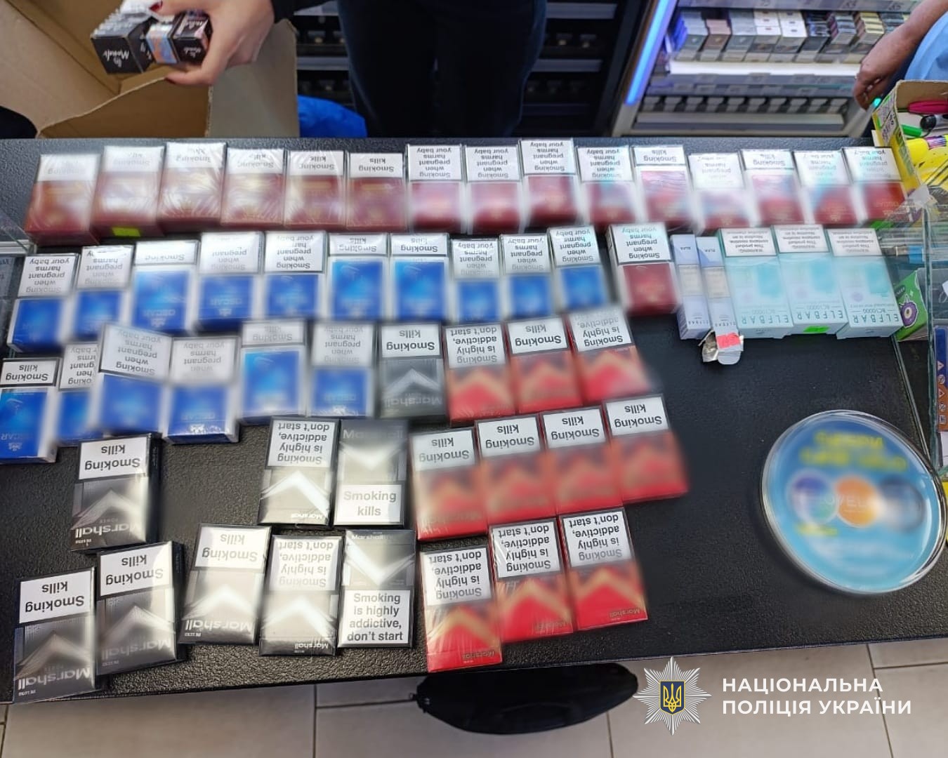 Алкоголь та тютюн на суму близько пів мільйона гривень