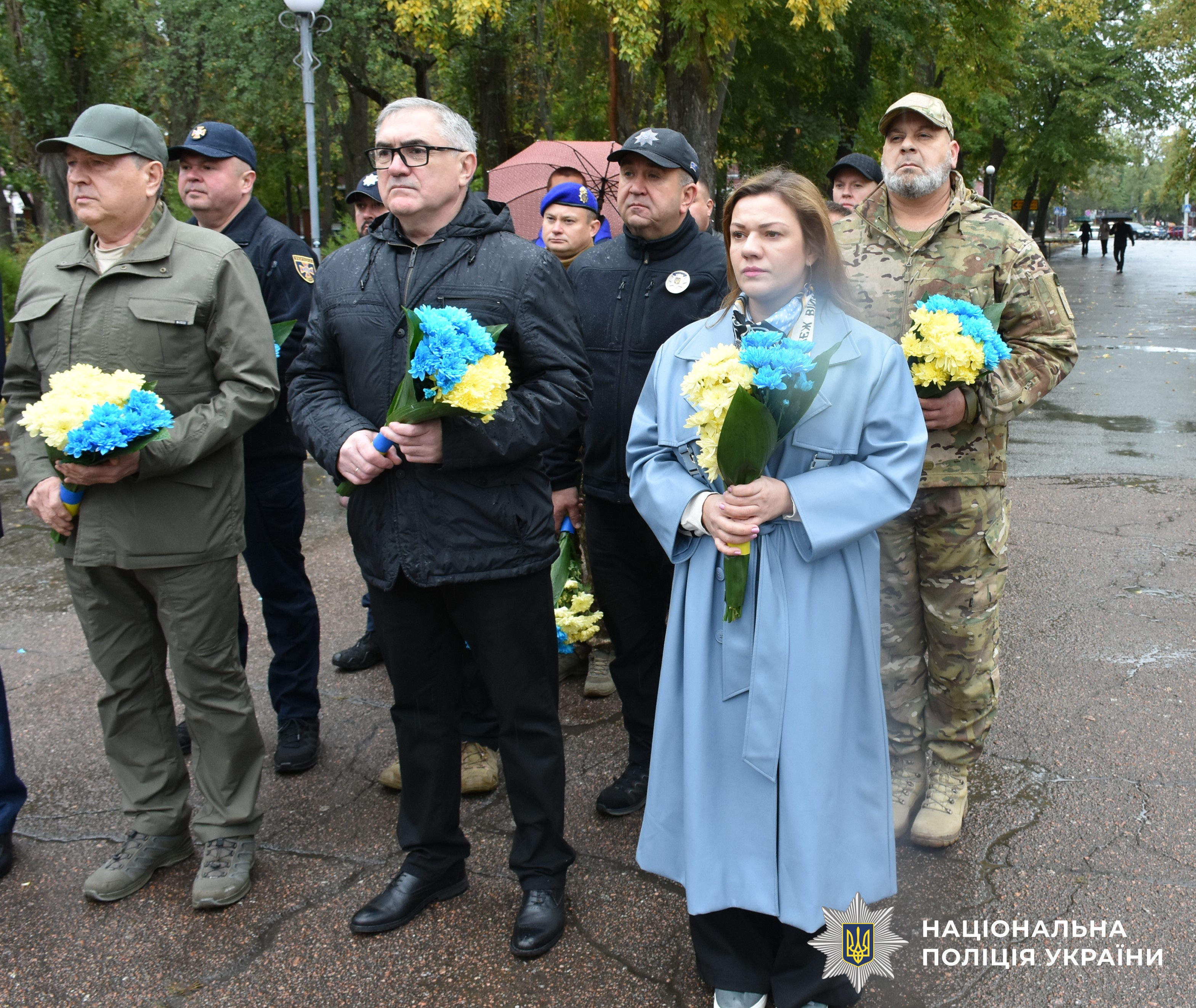 керівництво області, міста, поліції на заходах із вшанування
