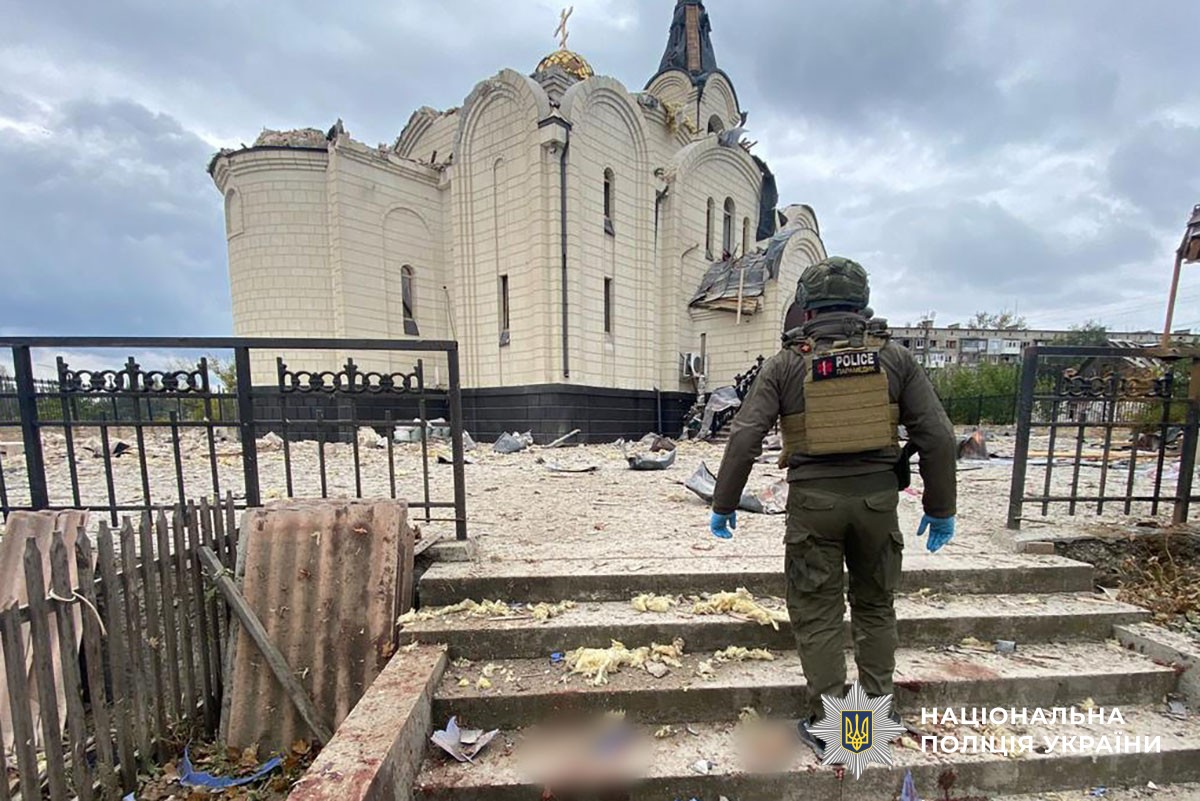 Обстріл храма