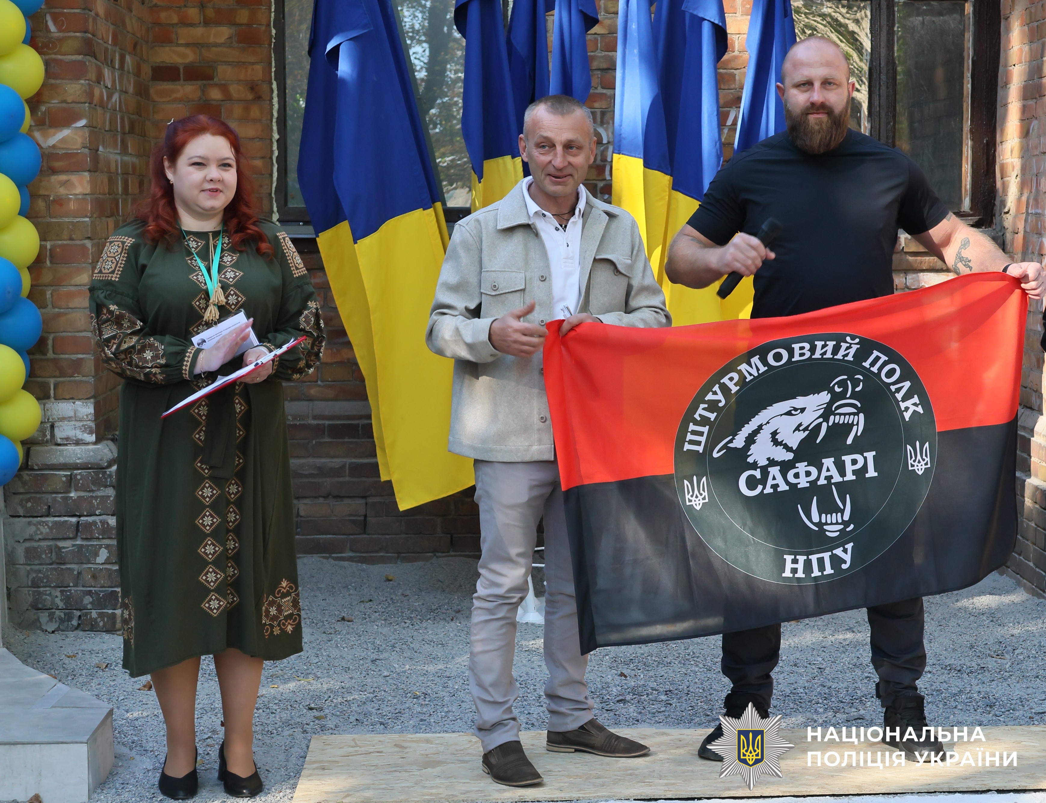 представник бригади "Лють" на відкритті хабу