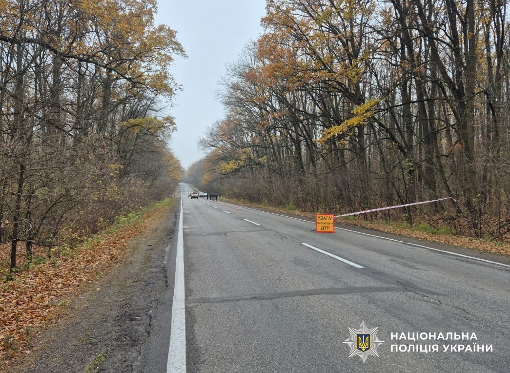 поліцейські працюють на місці ДТП