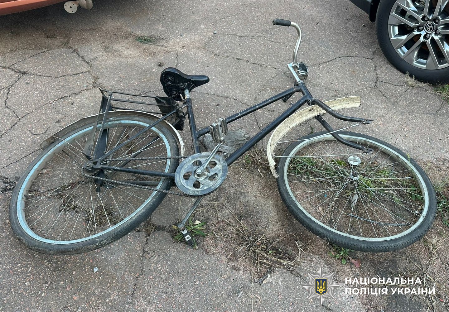 велосипед за участі якого сталася ДТП