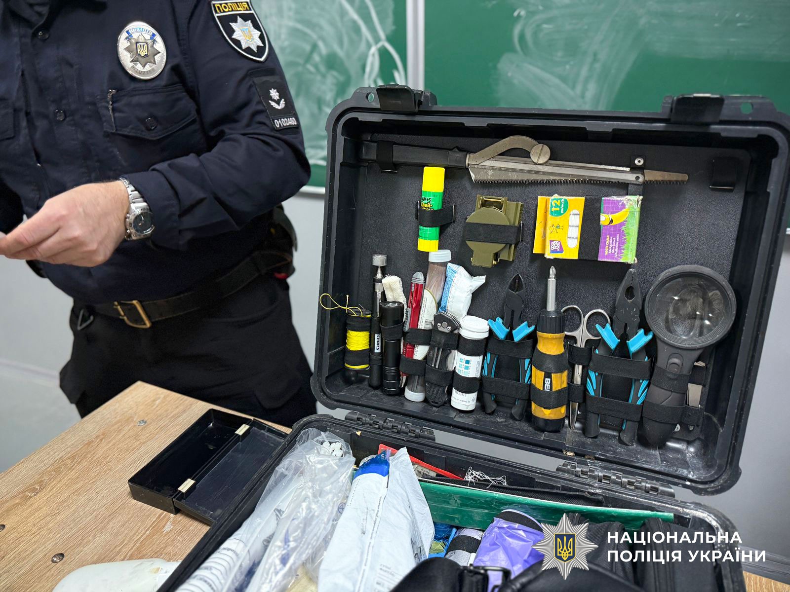 Вміст криміналістичної валізи