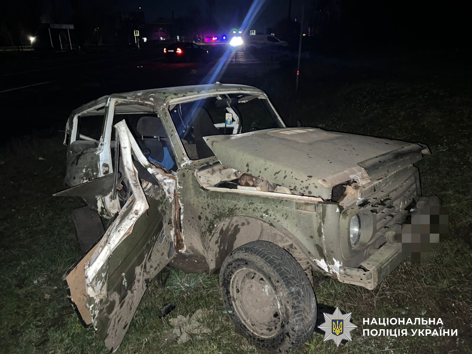 Автомобіль на місці ДТП