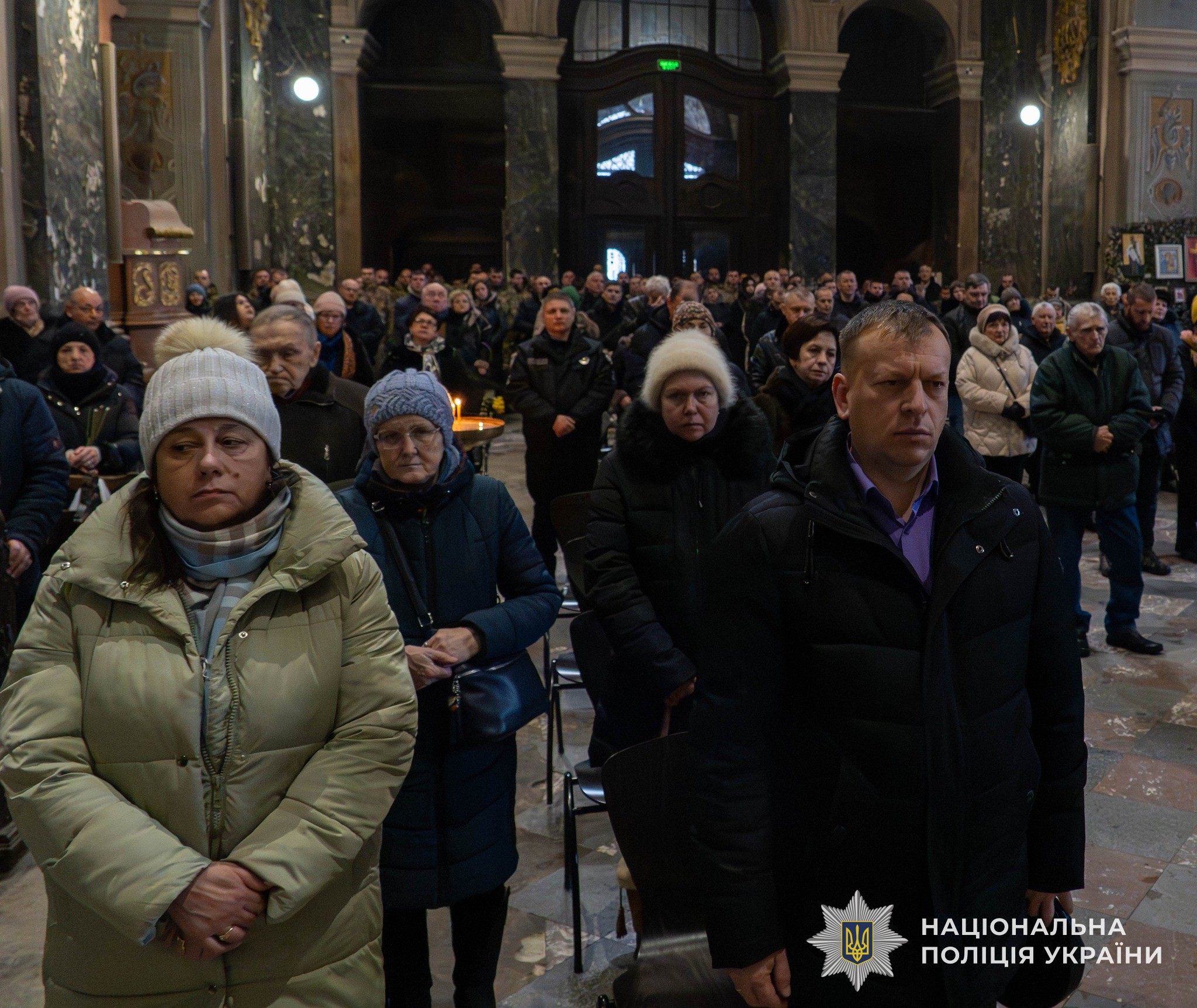 На Львівщині вшанували пам’ять Героїв-поліцейських Степана Левандовського та Олександра Ільницького, які загинули, захищаючи Україну