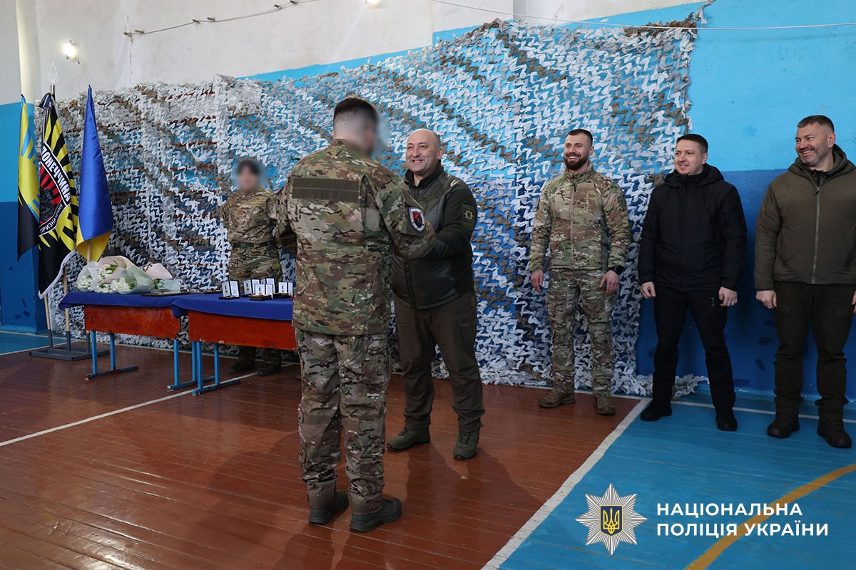 Нагородження бійців стрілецького батальйону поліції Донеччини