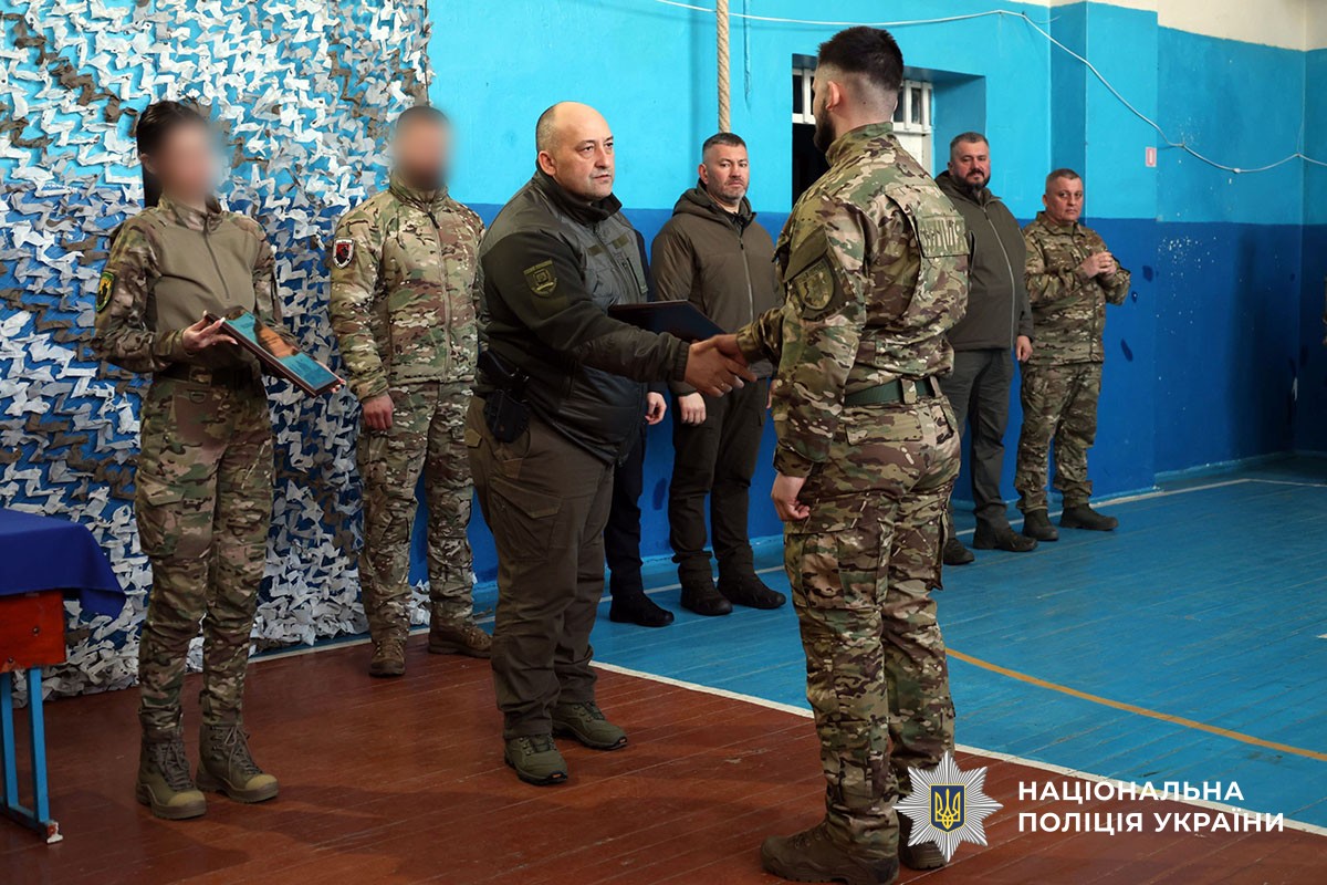 Нагородження бійців стрілецького батальйону поліції Донеччини