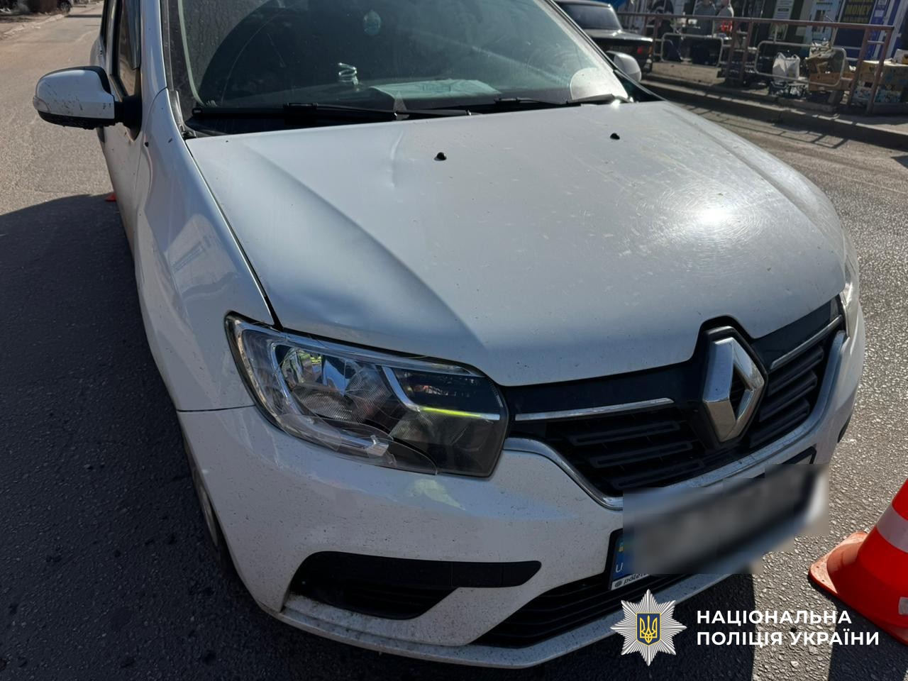 Автомобіль на місці ДТП