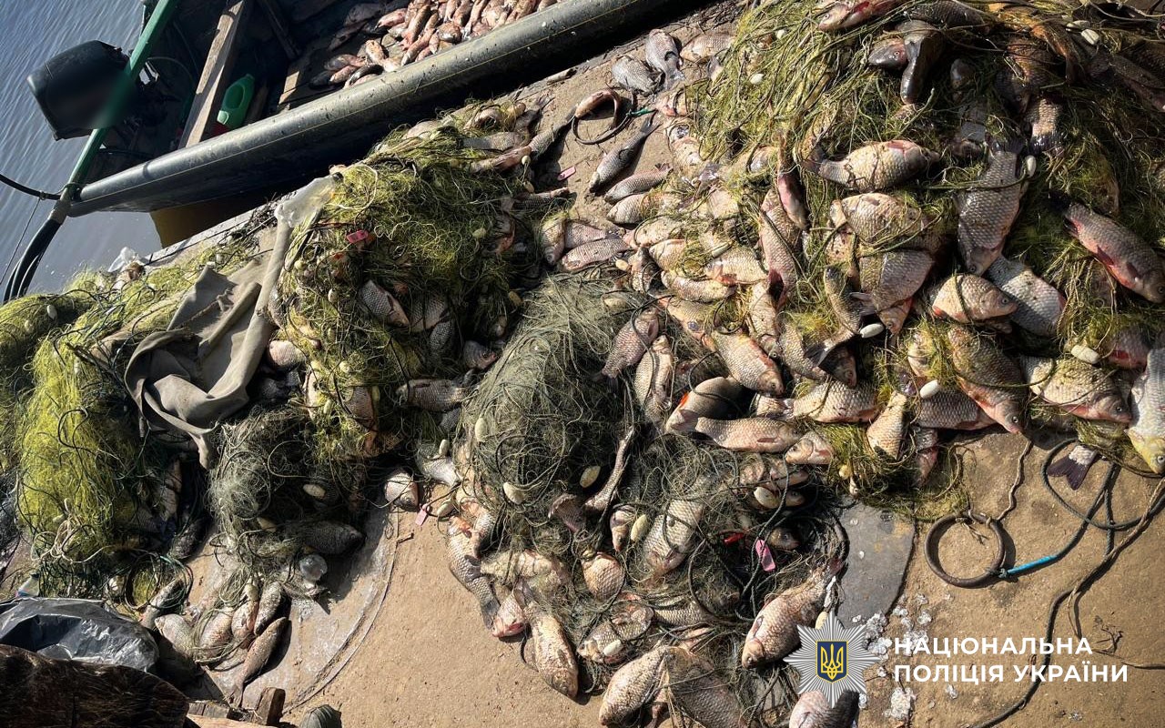 Збитки державі на майже 2 мільйони гривень: на Полтавщині поліція викрила незаконний рибний промисел