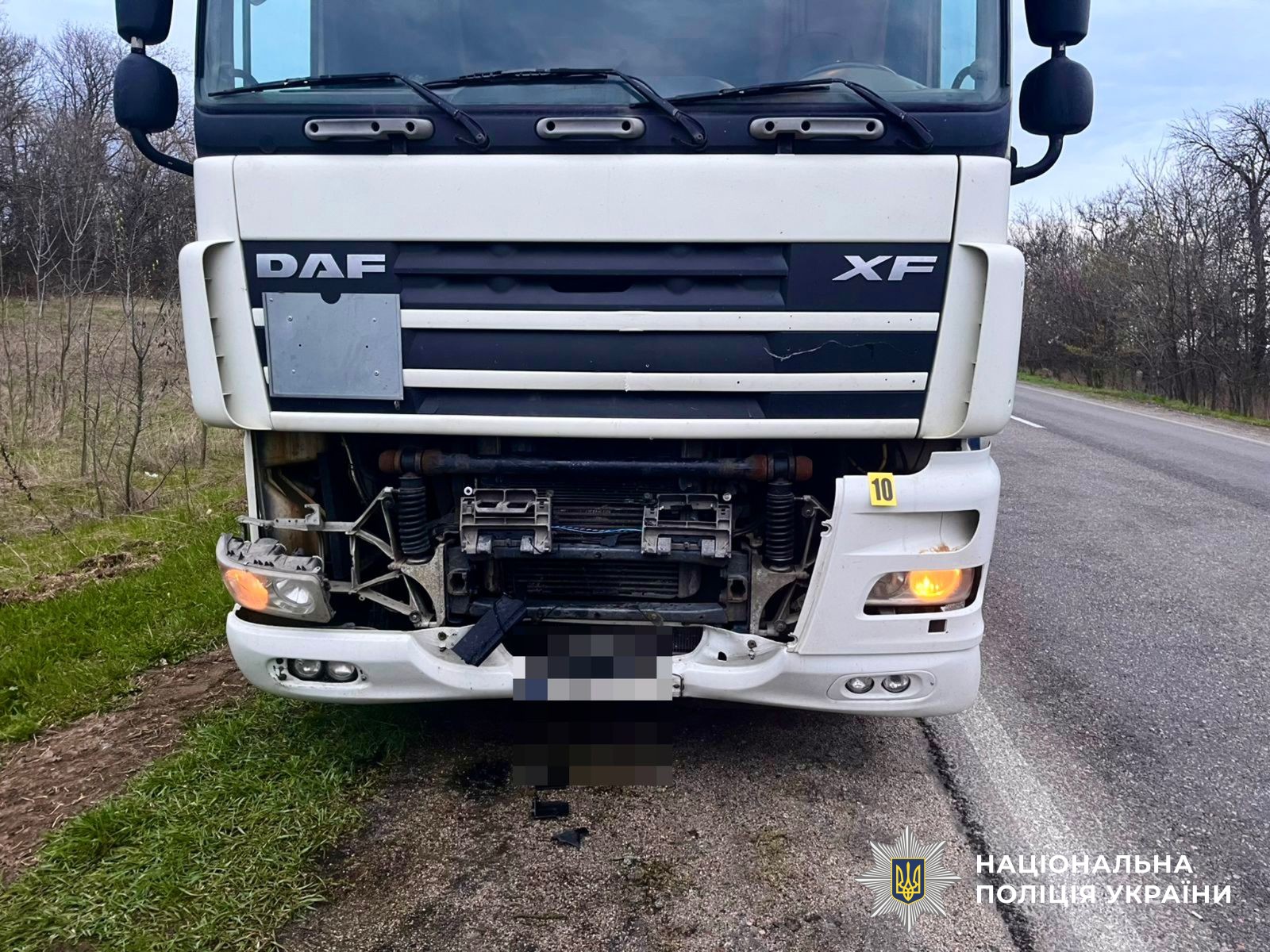 Машина на місці ДТП