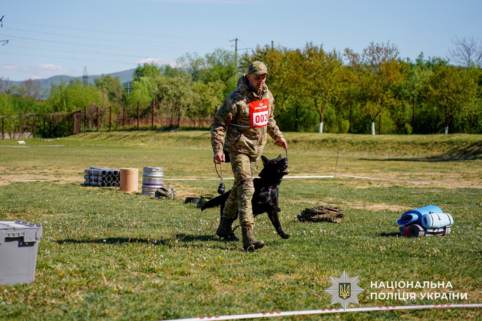 Нацполіція провела Всеукраїнські змагання серед кінологів зі службовими собаками Сил безпеки та оборони