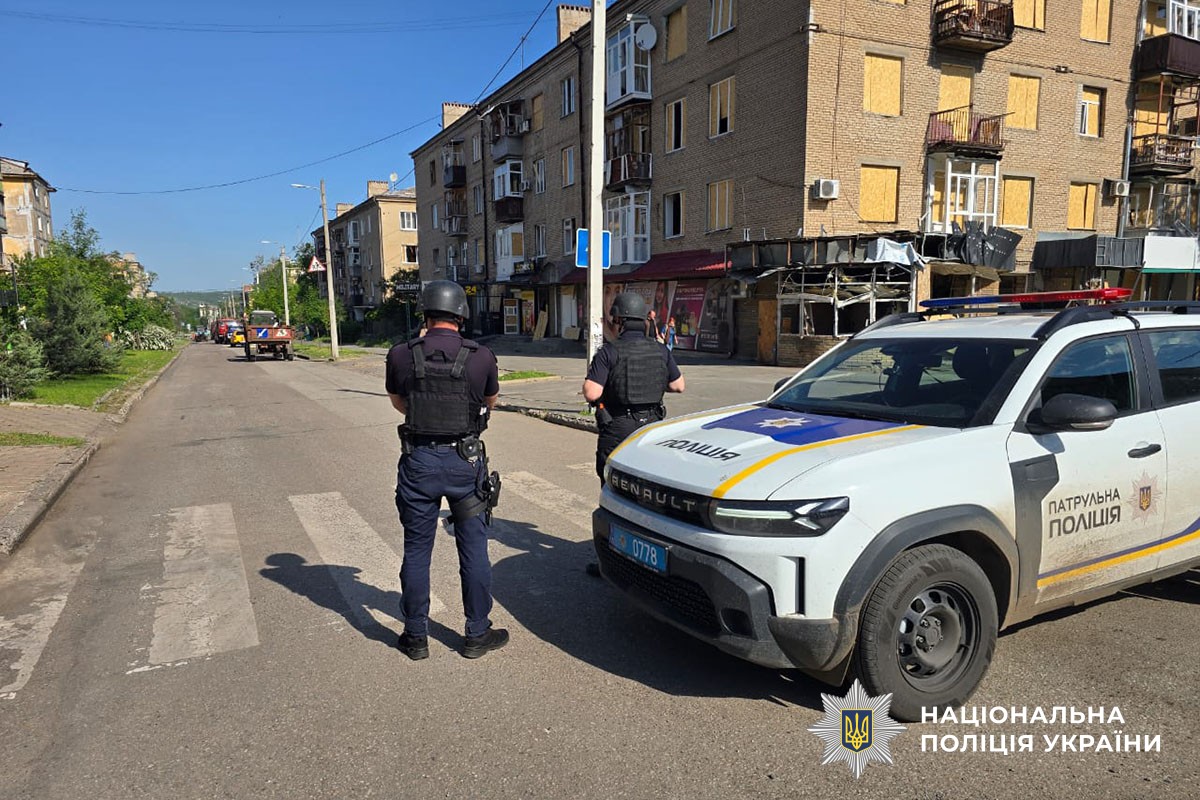 Поліція на місці обстрілу