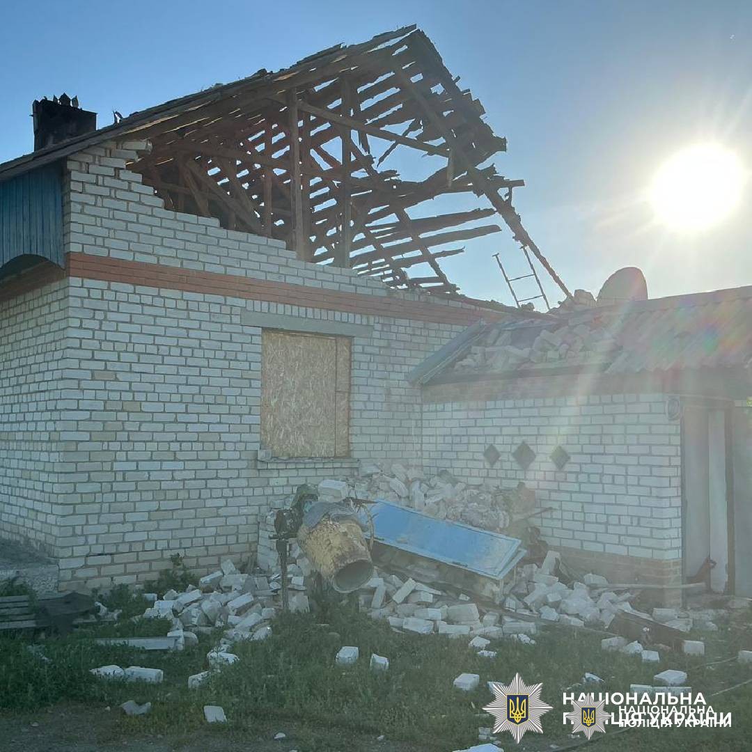 На фото наслідки ворожого обстрілу