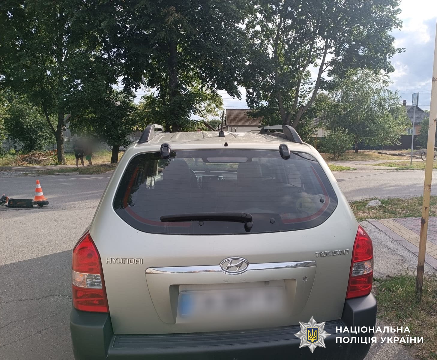 Автомобіль на місці ДТП