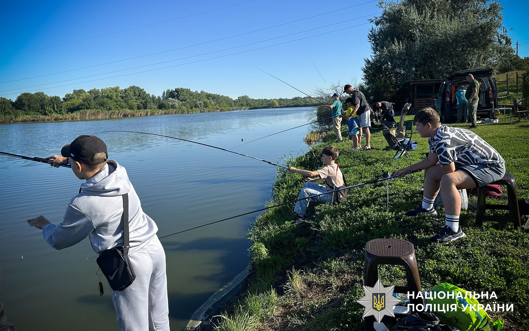 для дітей ветеранів, полеглих та зниклих безвісти захисників Полтавщини організували день риболовлі