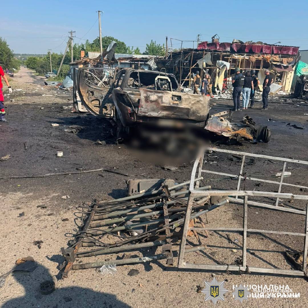 На фото наслідки ворожого обстріл