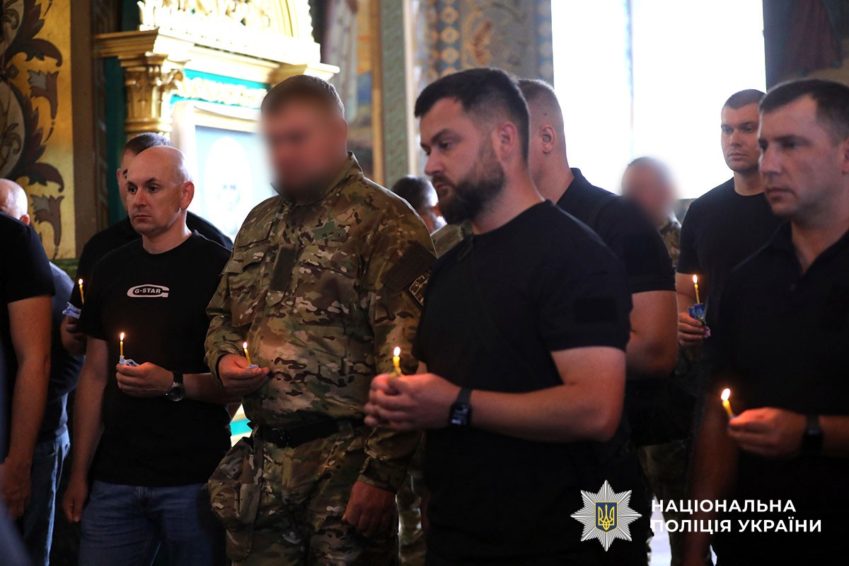 Поховання загиблого поліцейського майора Балицького