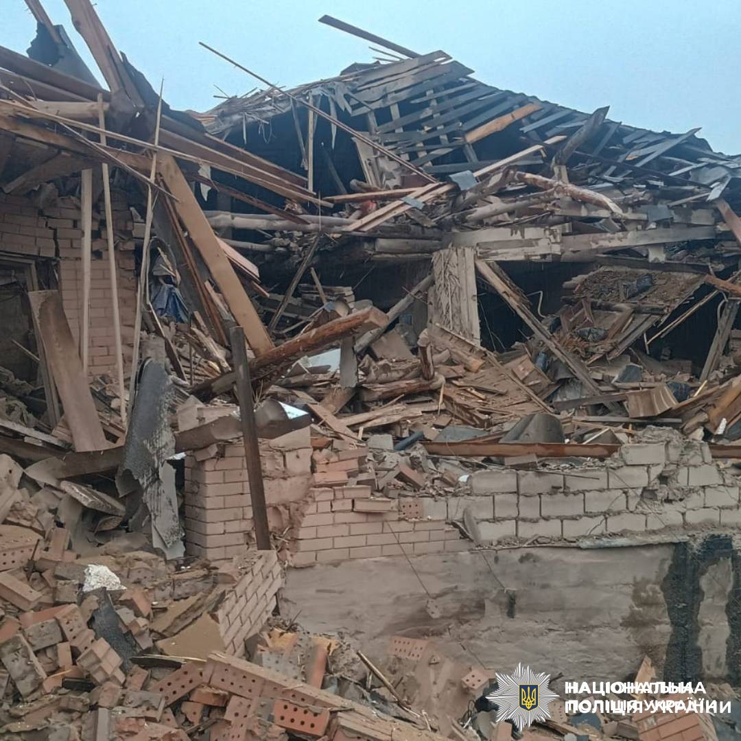 На фото наслідки ворожого обстрілу