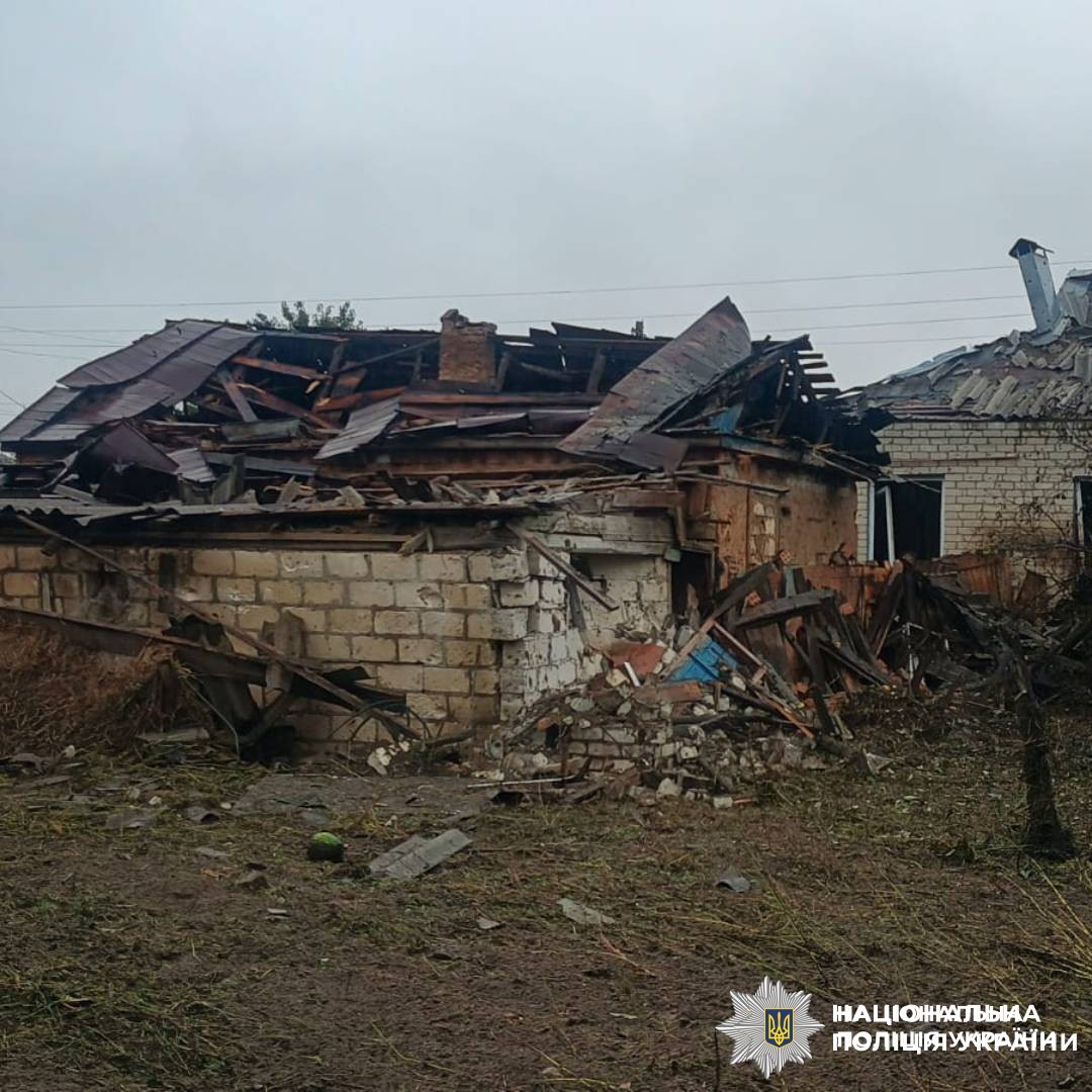 На фото наслідки ворожого обстрілу